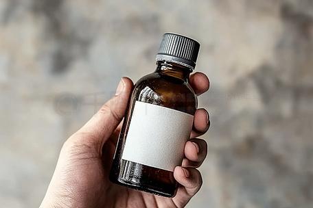 病人手持药品瓶