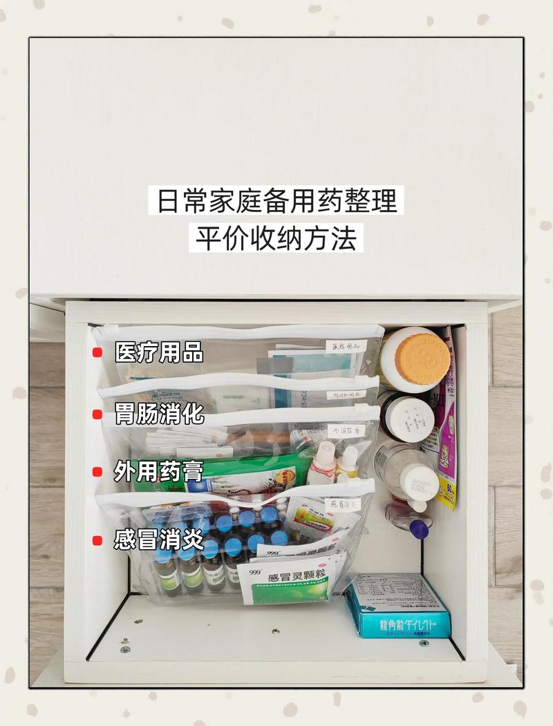 家中打开的药箱